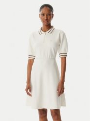 Armani Exchange Sukienka codzienna XW001739 AF13401 U1003 Kremowy Regular Fit. Białe sukienki damskie Armani Exchange, na co dzień, m, bez wzorów, z syntetyku, bez kołnierzyka, bez ramiączek, proste. Za 689.99 zł.