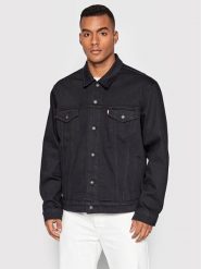 Levi's® Kurtka jeansowa The Trucker 72334-0403 Czarny Regular Fit. Czarne kurtki męskie m, bez wzorów, z bawełny, bez kaptura. Za 379.99 zł.