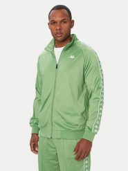 Kappa Bluza 301EFU0 Zielony Regular Fit. Zielone bluzy męskie Kappa, m, bez wzorów, z syntetyku, bez ramiączek, bez kaptura. Za 179.99 zł.