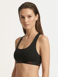 HUGO Biustonosz top 50557092 Czarny. Czarne topy damskie Hugo, xl, bez wzorów, z bawełny, bez kołnierzyka, bez ramiączek. Za 149.99 zł.