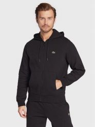 Lacoste Bluza SH9626 Czarny Classic Fit. Czarne bluzy męskie Lacoste, m, bez wzorów, z bawełny, bez ramiączek, bez kaptura. Za 549.99 zł.