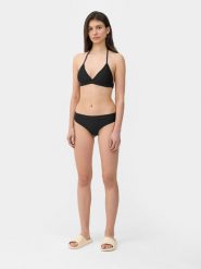 4F Dół od bikini z materiałów z recyklingu damski XL. Fioletowe bikini 4F, xl, bez wzorów, z materiału. W wyprzedaży za 9.99 zł.