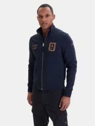Aeronautica Militare Bluza 261FE2102UF00679 Granatowy Regular Fit. Niebieskie bluzy męskie Aeronautica Militare, m, bez wzorów, z bawełny, bez ramiączek, bez kaptura. Za 959.99 zł.