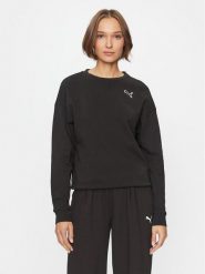 Puma Bluza Better Essentials 675987 Czarny Comfort Fit. Czarne bluzy damskie Puma, xs, bez wzorów, z bawełny, bez ramiączek, bez kaptura. Za 152.99 zł.