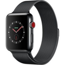 Smartwatch Apple Watch Series 3 GPS + LTE 42mm Czarny (MR1V2ZD/A). Czarne zegarki smartwatch Apple, bez wzorów. Za 2,799.36 zł.