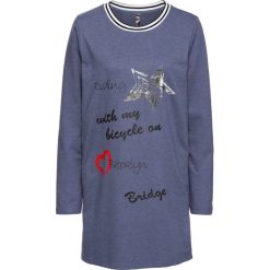 Kurtka zakładana przez głowę bonprix zielono-ciemnoniebiesko-biały. Zielone bluzy damskie bonprix, m, bez wzorów, bez kaptura. Za 149.99 zł.