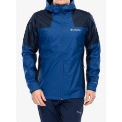 Kurtka przeciwdeszczowa męska Columbia Inner Limits III Jacket. Niebieskie kurtki męskie Columbia, m, bez wzorów, sportowe, bez kaptura. Za 344.99 zł.