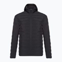 Kurtka puchowa męska Helly Hansen Mono Material Hooded Insulator. Czarne kurtki męskie Helly Hansen, m, bez wzorów, z materiału, sportowe, bez kaptura. Za 449.99 zł.
