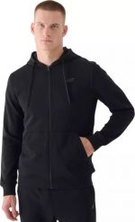 Bluza męska rozsuwana z kapturem 4F bawełna 4FWMM00TSWSM1466 20S czarna M. Czarne bluzy męskie 4F, m, bez wzorów, z bawełny, z kapturem. Za 142.38 zł.