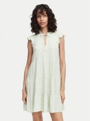 Vero Moda Sukienka letnia Alba 10342656 Zielony jasny Regular Fit. Zielone sukienki damskie Vero Moda, na lato, xl, bez wzorów, z wiskozy, bez kołnierzyka, bez ramiączek. Za 111.99 zł.