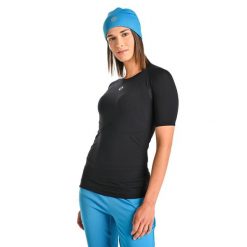 Oddychająca Koszulka Z Krótkim Rękawem Ultra. Czarne bluzki damskie NESSI SPORTSWEAR, l, bez wzorów, sportowe, bez kołnierzyka, bez ramiączek. Za 299.00 zł.