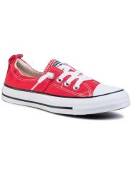 Converse Trampki Chuck Taylor All Star Shoreline Slip 537083C Czerwony. Czerwone trampki i tenisówki damskie Converse, bez wzorów, z materiału, bez zapięcia. Za 159.99 zł.