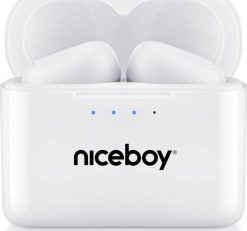Słuchawki Niceboy Hive Podsie White. Białe słuchawki bezprzewodowe Niceboy. Za 122.90 zł.