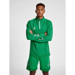 Bluza dresowa 1/2 zip Hummel Lead. Zielone bluzy męskie Hummel, s, bez wzorów, z dresówki, bez kaptura, na fitness i siłownię. W wyprzedaży za 161.50 zł.