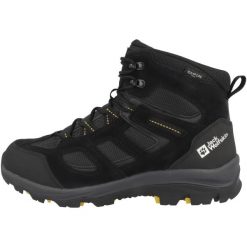 Buty trekkingowe męskie Jack Wolfskin Vojo 3 Texapore Mid. Czarne buty zimowe męskie Jack Wolfskin, bez wzorów, z gumy, bez obcasa, bez zapięcia. Za 759.00 zł.