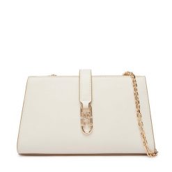 Torebka Tommy Hilfiger. Brązowe listonoszki damskie Tommy Hilfiger, bez wzorów, bez dodatków. Za 529.99 zł.