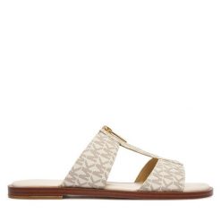 Klapki MICHAEL Michael Kors. Klapki damskie MICHAEL Michael Kors, bez wzorów, bez obcasa, bez zapięcia. Za 529.99 zł.