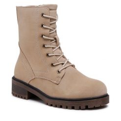 Trapery Clara Barson. Brązowe trapery damskie Clara Barson, bez zapięcia. Za 119.99 zł.