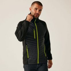 Kurtka robocza hybrydowa męska Nagate. Brązowe kurtki męskie Regatta, m, bez wzorów, z puchu, sportowe, bez kaptura. Za 419.99 zł.