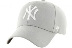 Damska czapka z daszkiem 47 Brand MLB New York Yankees MVP Cap. Szare czapki damskie 47 Brand, bez wzorów, z materiału, sportowe. Za 109.99 zł.