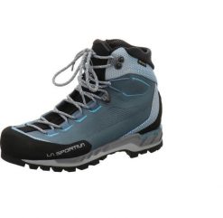 Buty trekkingowe damskie La Sportiva La Trango Tech Gtx. Niebieskie obuwie trekkingowe damskie La Sportiva, z materiału, za kostkę, bez zapięcia. Za 1,204.00 zł.