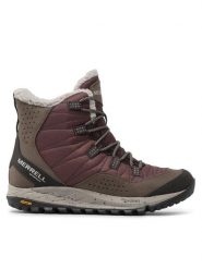 Merrell Śniegowce Antora Sneaker Boot Wp J066930 Bordowy. Czerwone śniegowce damskie Merrell, z materiału, bez zapięcia. Za 699.99 zł.