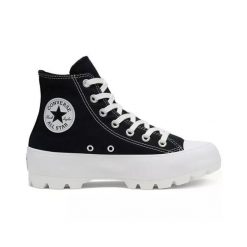 Buty sportowe Casual Damskie Converse All Star Lugged Czarny. Czarne obuwie sportowe damskie Converse, bez wzorów, bez zapięcia, Converse All Star. W wyprzedaży za 348.90 zł.