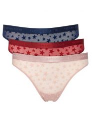 Tommy Hilfiger Komplet stringów UW0UW06135 Kolorowy. Majtki damskie Tommy Hilfiger, z syntetyku. Za 219.99 zł.