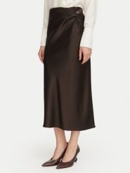 Rinascimento Spódnica midi CFC0130230003 Brązowy ciemny Regular Fit. Brązowe spódnice damskie Rinascimento, s, bez wzorów, z syntetyku, midi. Za 309.99 zł.