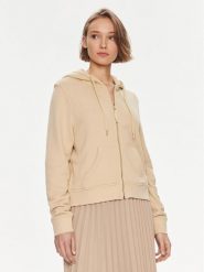Tommy Hilfiger Bluza 1985 WW0WW39189 Beżowy Regular Fit. Brązowe bluzy damskie Tommy Hilfiger, l, bez wzorów, z bawełny, bez ramiączek, bez kaptura. Za 699.99 zł.