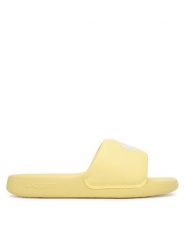 Lacoste Klapki Serve 1.0 51CFA0006 241 Żółty. Żółte klapki damskie Lacoste, bez wzorów, ze skóry, bez obcasa, bez zapięcia. Za 231.99 zł.