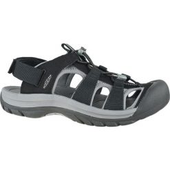 Buty trekkingowe męskie Keen Rapids H2. Czarne buty zimowe męskie Keen, bez wzorów, z materiału, bez obcasa, bez zapięcia. Za 399.99 zł.