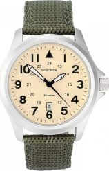 Zegarek Sekonda Zegarek męski Sekonda 3341 zielony. Zielone zegarki męskie Sekonda, bez wzorów. Za 292.00 zł.