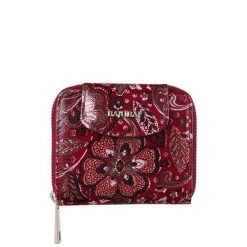 Dwustronny czerwony portfel damski BajuBaj ze skóry naturalnej PD1026cs167. Czerwone portfele damskie ze skóry. Za 167.20 zł.