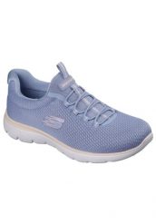 Tenisówki Skechers Model Summits Kolor Niebieski. Fioletowe trampki i tenisówki damskie Skechers, bez wzorów, z materiału, bez zapięcia. Za 303.70 zł.
