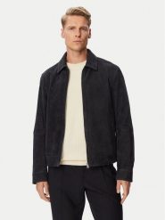 BOSS Kurtka skórzana H-Malbano7 50563869 Granatowy Regular Fit. Niebieskie kurtki męskie Boss, m, bez wzorów, ze skóry, bez kaptura. Za 2,199.00 zł.