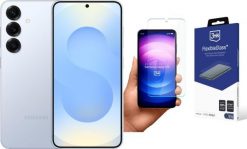 Smartfon Samsung Galaxy S25 12/512GB Niebieski (SM-S931BLB) + FlexibleGlass. Niebieskie smartfony SAMSUNG. Za 3,348.00 zł.