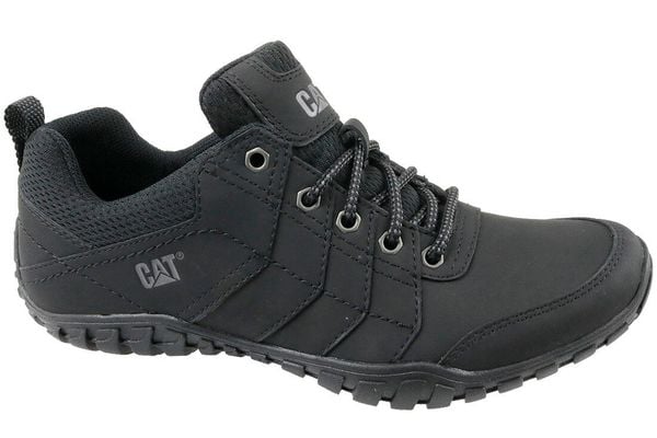 Buty trekkingowe męskie, Caterpillar Instruct. Czarne trekkingi męskie CATERPILLAR, z materiału, przed kostkę, bez zapięcia. Za 429.99 zł.
