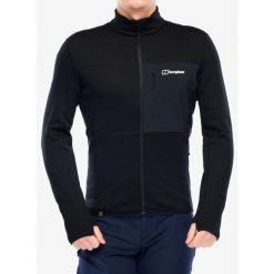Bluza polarowa męska Berghaus Ridge-Hiker Jacket. Czarne bluzy sportowe męskie Berghaus, m, bez wzorów, z polaru, bez kaptura. Za 629.99 zł.