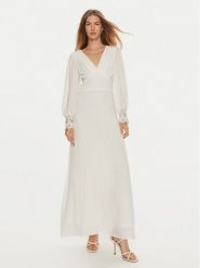 Vila Sukienka letnia Dani 14098599 Biały Regular Fit. Białe sukienki damskie Vila, na lato, bez wzorów, z syntetyku, bez kołnierzyka, bez ramiączek. Za 189.99 zł.