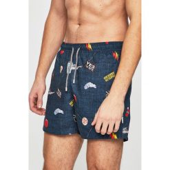 John Frank - Kąpielówki. Niebieskie kąpielówki męskie John Frank, m, bez wzorów, z materiału. W wyprzedaży za 59.90 zł.