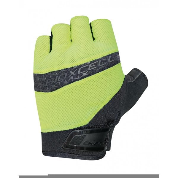 Rękawiczki rowerowe Chiba Bioxcell Pro. Żółte rękawiczki męskie Chiba, bez wzorów, z elastanu. Za 120.00 zł.
