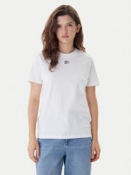 KARL LAGERFELD T-Shirt B1W17091 Biały Regular Fit. Białe t-shirty damskie KARL LAGERFELD, s, bez wzorów, z bawełny, bez kołnierzyka, bez ramiączek. Za 339.99 zł.