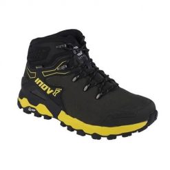 Buty trekkingowe męskie Inov-8 Roclite Pro G 400 Gtx V2. Czarne buty zimowe męskie Inov-8, bez wzorów, z gumy, bez obcasa, bez zapięcia. Za 599.99 zł.