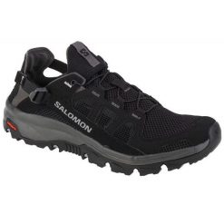 Buty trekkingowe męskie Salomon Techamphibian 5. Czarne trekkingi męskie Salomon, z gumy, bez zapięcia. Za 488.00 zł.