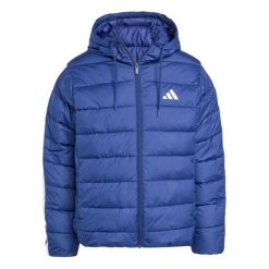 Kurtka puchowa adidas Essentials Climawarm 3 stripes. Niebieskie kurtki męskie Adidas, xl, bez wzorów, z poliesteru, sportowe, bez kaptura. Za 427.99 zł.