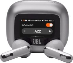 Słuchawki JBL Live Buds 3 srebrne (JBLLIVEFLEX3SIL). Szare słuchawki bezprzewodowe JBL. Za 612.00 zł.