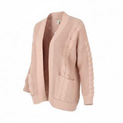 American Eagle Outfitters damski sweter kardigan oversize różowy, XS/S. Brązowe kardigany damskie 55PROTEC, s, bez wzorów, z poliesteru, bez kołnierzyka. Za 320.99 zł.