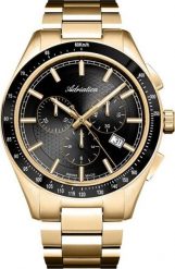 Zegarek męski Adriatica A8245.1116CH złoty. Żółte zegarki męskie Adriatica, bez wzorów, złote. Za 2,254.22 zł.