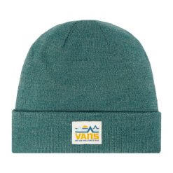 Czapka Vans. Zielone czapki męskie Vans, na zimę, bez wzorów. Za 129.99 zł.